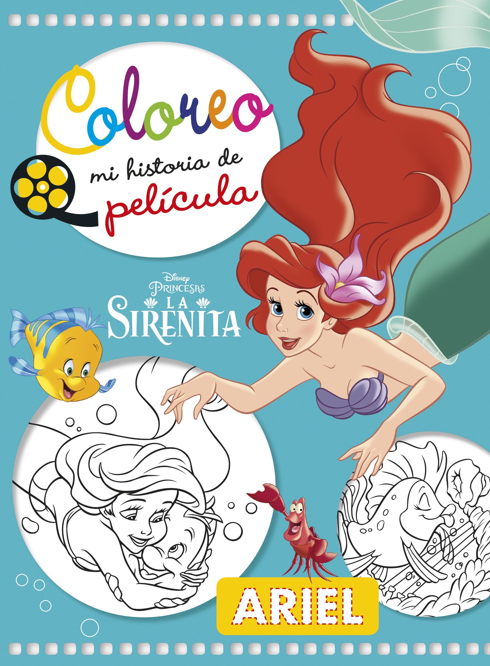 La Sirenita. Coloreo mi historia de película, de Disney | portada del libro