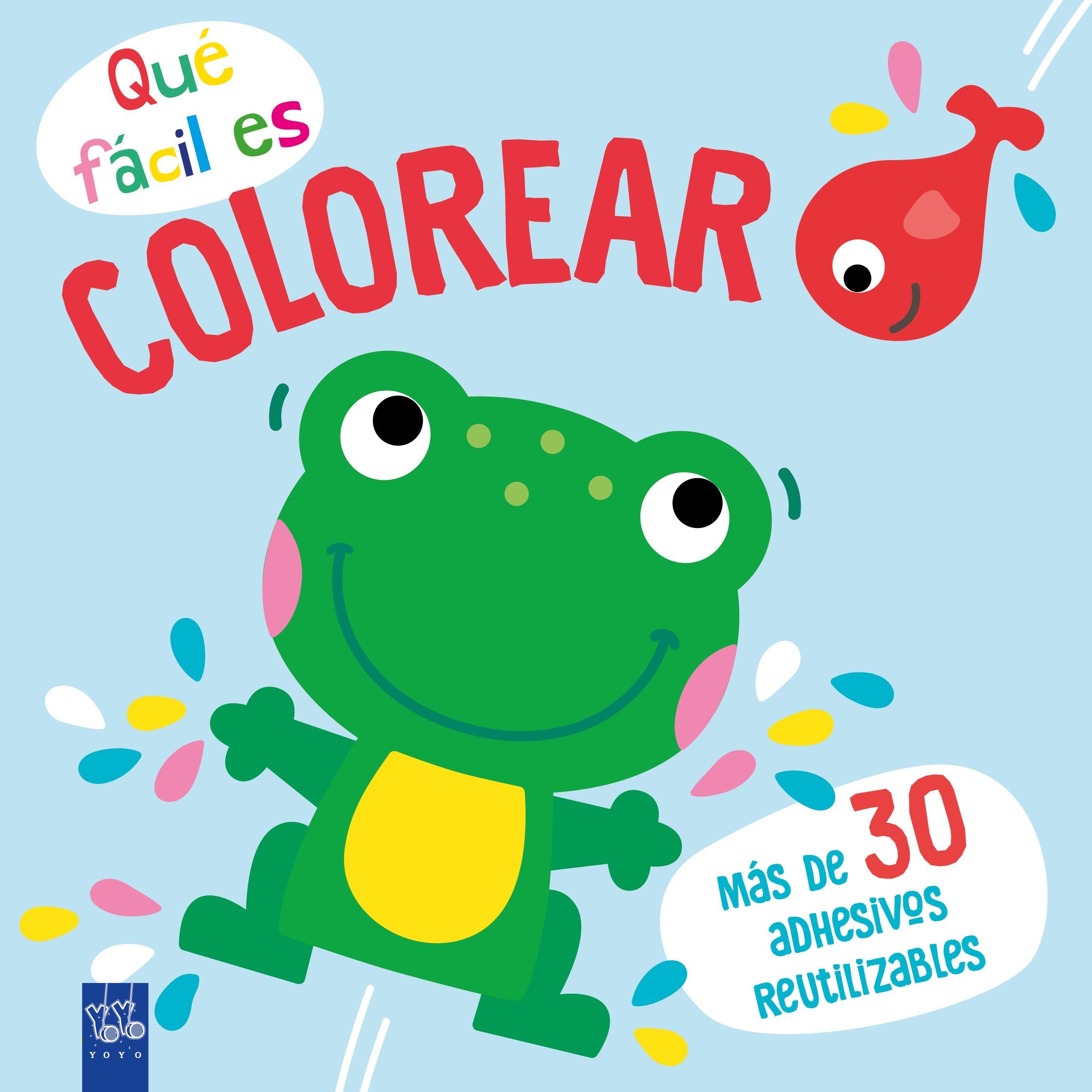 QUE FACIL ES COLOREAR. RANA, de YOYO | portada del libro