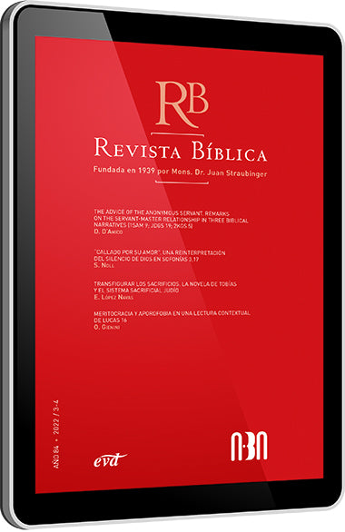 REVISTA BIBLICA 2022/3-4 - AÑO 84, de ABA | portada del libro