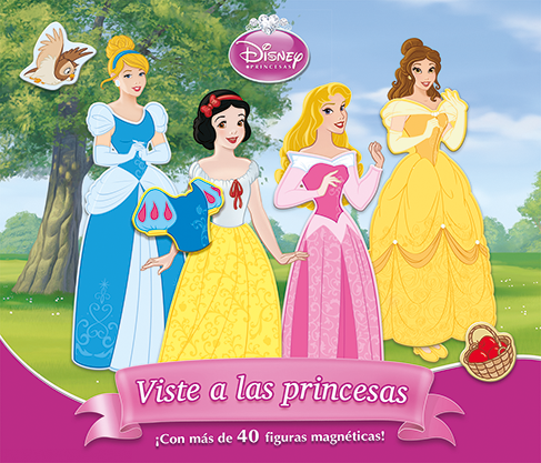 Viste a las princesas. Libro magnético, de Disney | portada del libro