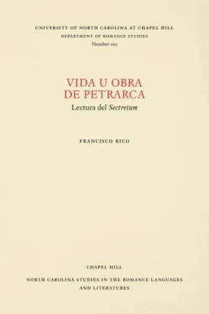 VIDA U OBRA DE PETRARCA