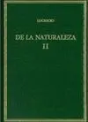 DE LA NATURALEZA. VOL. II. LIBROS IV-VI