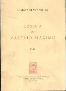 LÉXICO DE VALERIO MÁXIMO: VOL. II (E-M)