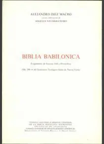 BIBLIA BABILÓNICA: FRAGMENTOS DE SALMOS, JOB Y PROVERBIOS. MS. 508 A DEL SEMINARIO TEOLÓGICO JUDÍO D