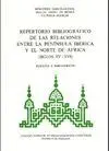 REPERTORIO BIBLIOGRÁFICO DE RELACIONES ENTRE LA PENINSULA IBÉRICA Y EL NORTE DE AFRICA