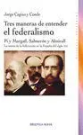 TRES MANERAS DE ENTENDER EL FEDERALISMO: PI Y MARGALL, SALMERÓN Y ALMIRALL. LA TEORÍA DE LA FEDERACI