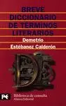 BREVE DICCIONARIO DE TÉRMINOS LITERARIOS