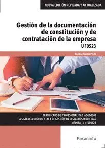 GESTIÓN DE LA DOCUMENTACIÓN DE CONSTITUCIÓN Y DE CONTRATACIÓN DE LA EMPRESA