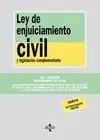 LEY DE ENJUICIAMIENTO CIVIL<BR>