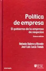 POLÍTICA DE EMPRESA: EL GOBIERNO DE LA EMPRESA DE NEGOCIOS