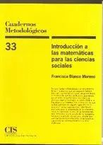 INTRODUCCIÓN A LAS MATEMÁTICAS PARA LAS CIENCIAS SOCIALES