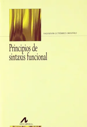 PRINCIPIOS DE SINTAXIS FUNCIONAL