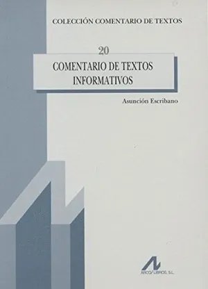 COMENTARIO DE TEXTOS INFORMATIVOS