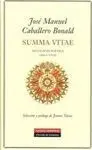 SUMMA VITAE: ANTOLOGIA POETICA (1952-2005)