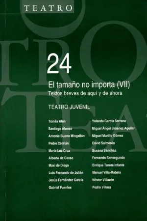 EL TAMAÑO NO  IMPORTA (VII): TEXTOS BREVES DE AQUI Y DE AHORA. TEATRO JUVENIL