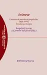 EN BREVE: CUENTOS DE ESCRITORAS ESPAÑOLAS (1975-2010): ESTUDIOS Y ANTOLOGÍA