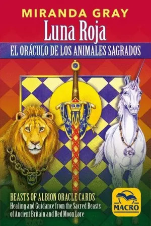 LUNA ROJA, EL ORACULO DE LOS ANIMALES SALVAJES. LIBRO GUIA + 40 CARTAS